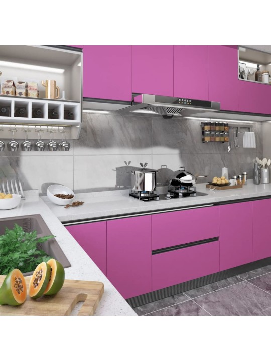 Samolepící tapeta na nábytek fialová vysoký lesk 500x90 cm PVC