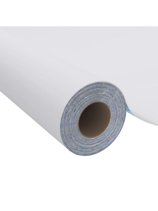 Samolepící tapeta na nábytek stříbrná vysoký lesk 500x90 cm PVC