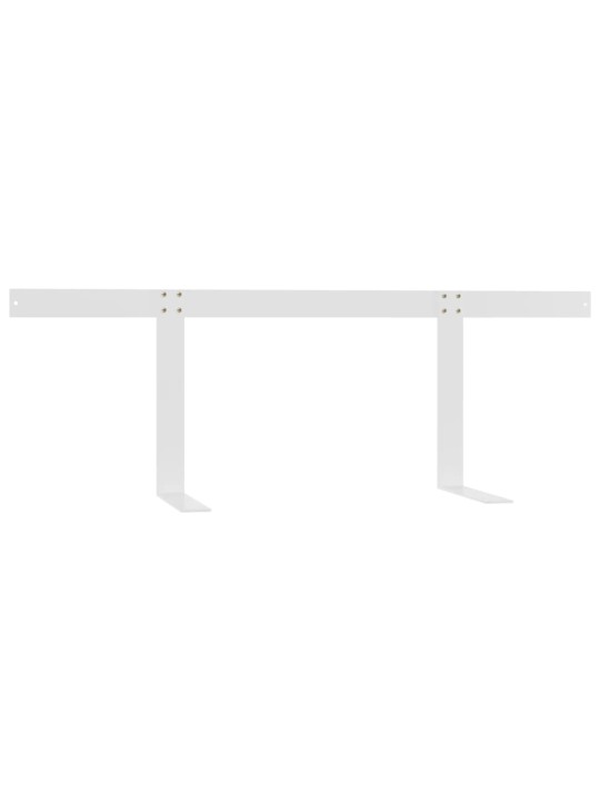 Opěradlo pro paletovou pohovku bíle 110 cm železo