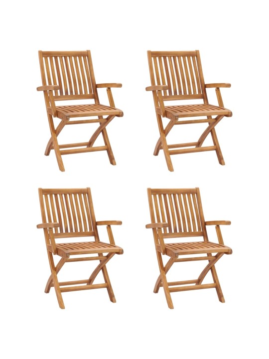 5dílný zahradní jídelní set masivní teakové dřevo
