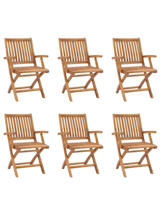 7dílný zahradní jídelní set masivní teakové dřevo