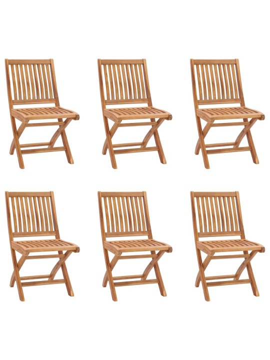 7dílný zahradní jídelní set masivní teakové dřevo