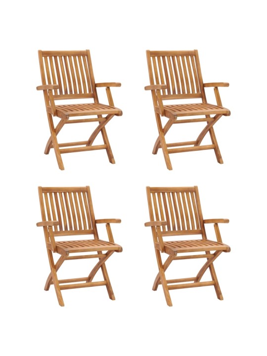 5dílný zahradní jídelní set masivní teakové dřevo