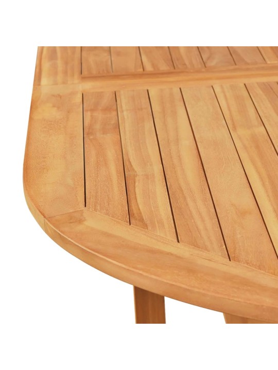 7dílný zahradní jídelní set s poduškami masivní teak šedý