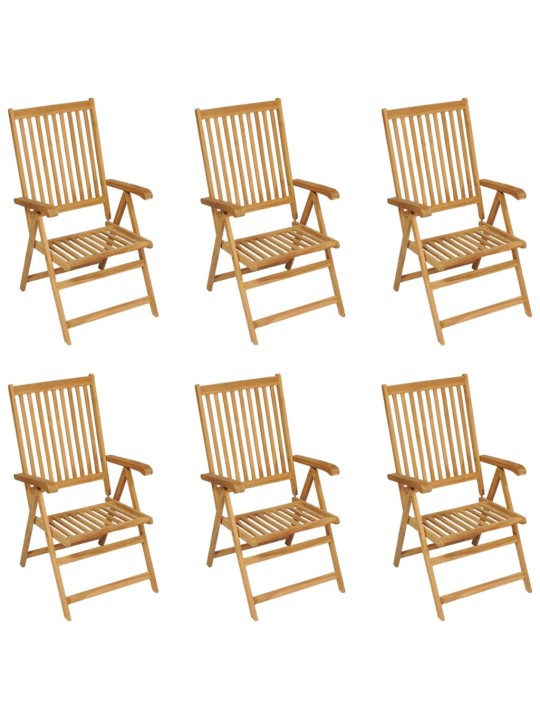 7dílný zahradní jídelní set masivní teakové dřevo