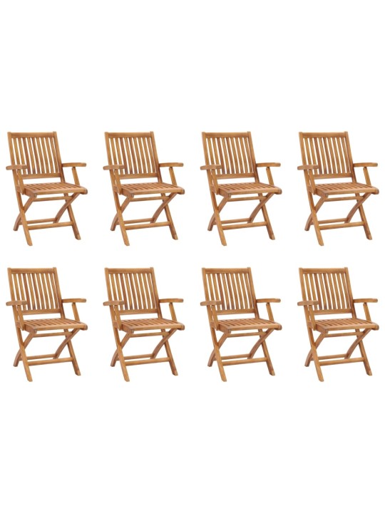 9dílný zahradní jídelní set masivní teakové dřevo
