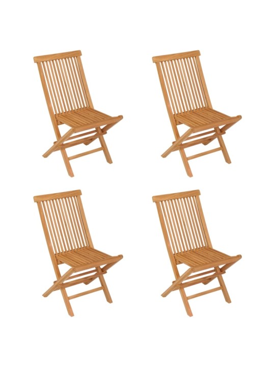 5dílný zahradní jídelní set masivní teakové dřevo