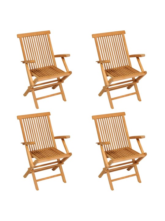 5dílný zahradní jídelní set masivní teakové dřevo