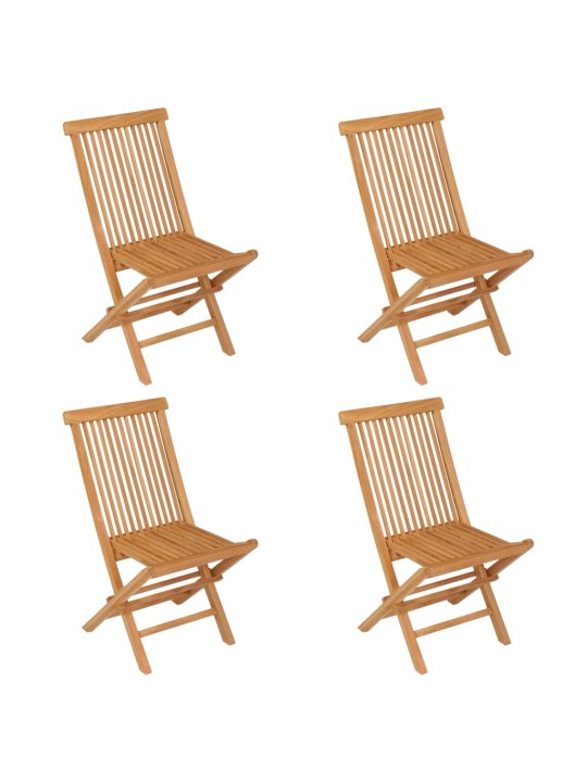 5dílný zahradní jídelní set masivní teakové dřevo