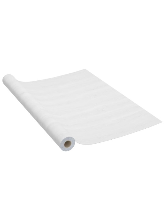 Samolepící tapety na dveře 4 ks bílé dřevo 210 x 90 cm PVC