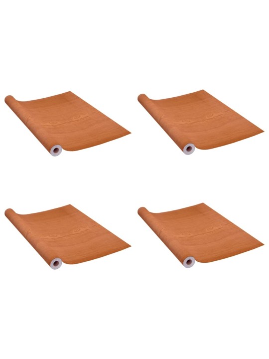 Samolepící tapety na dveře 4 ks světlý dub 210 x 90 cm PVC