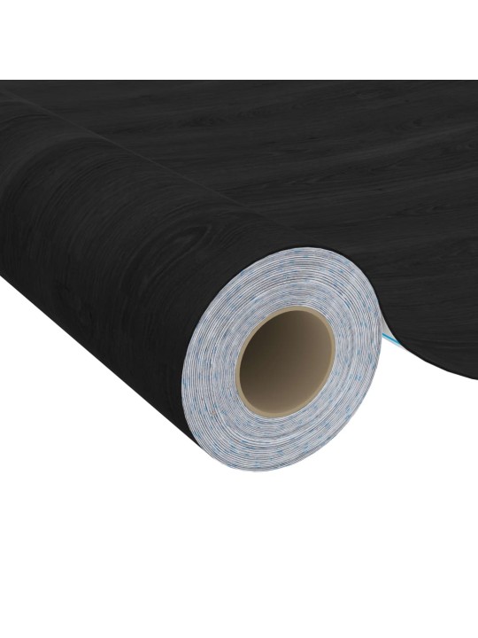 Samolepicí tapety na nábytek 2 ks tmavé dřevo 500 x 90 cm PVC