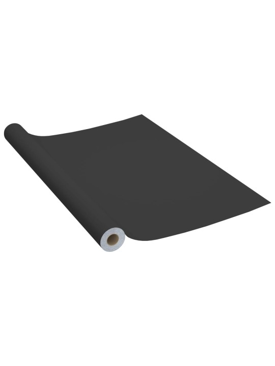 Samolepící tapety na nábytek 2 ks černé 500 x 90 cm PVC