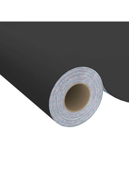 Samolepící tapety na nábytek 2 ks černé 500 x 90 cm PVC