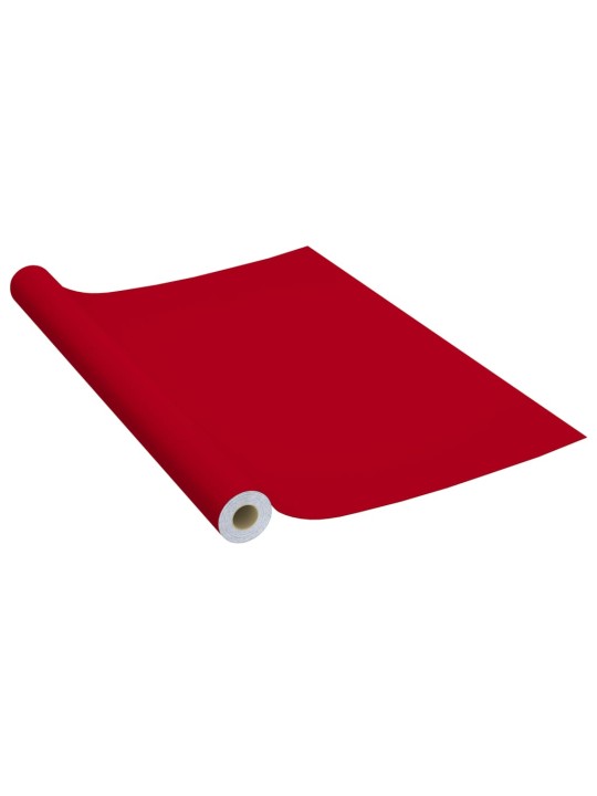 Samolepící tapety na nábytek 2 ks červené 500 x 90 cm PVC