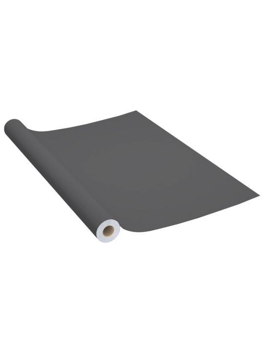 Samolepící tapety na nábytek 2 ks šedé 500 x 90 cm PVC