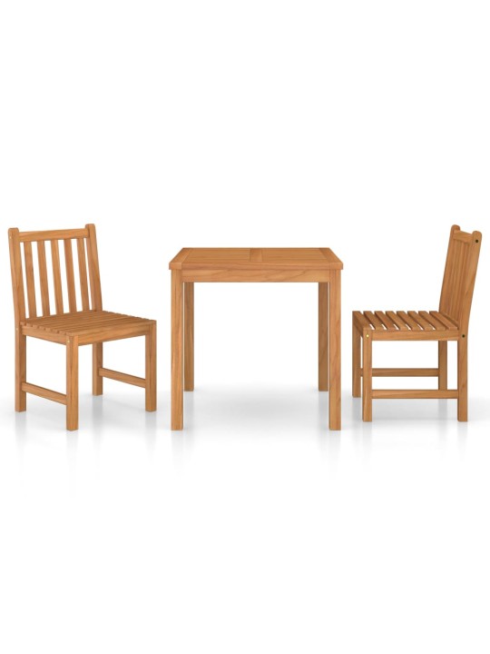 3dílný zahradní jídelní set masivní teakové dřevo