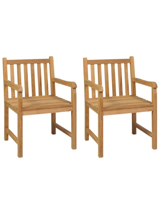 3dílný zahradní jídelní set masivní teakové dřevo