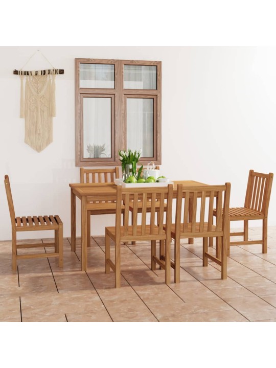 7dílný zahradní jídelní set masivní teakové dřevo