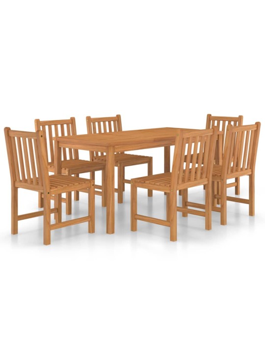 7dílný zahradní jídelní set masivní teakové dřevo