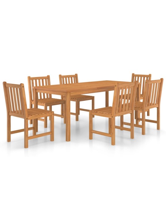 7dílný zahradní jídelní set masivní teakové dřevo