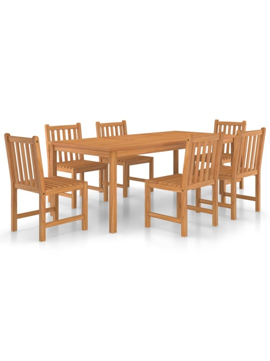 7dílný zahradní jídelní set masivní teakové dřevo