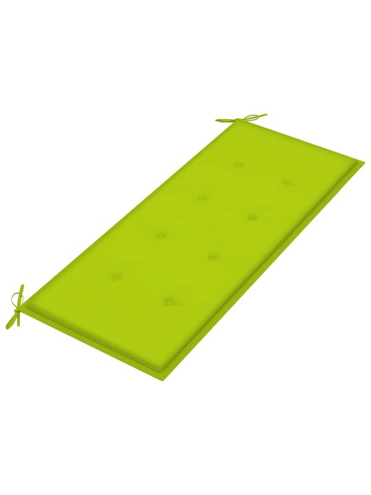 2místná zahradní lavice s poduškou 120 cm masivní eukalyptus