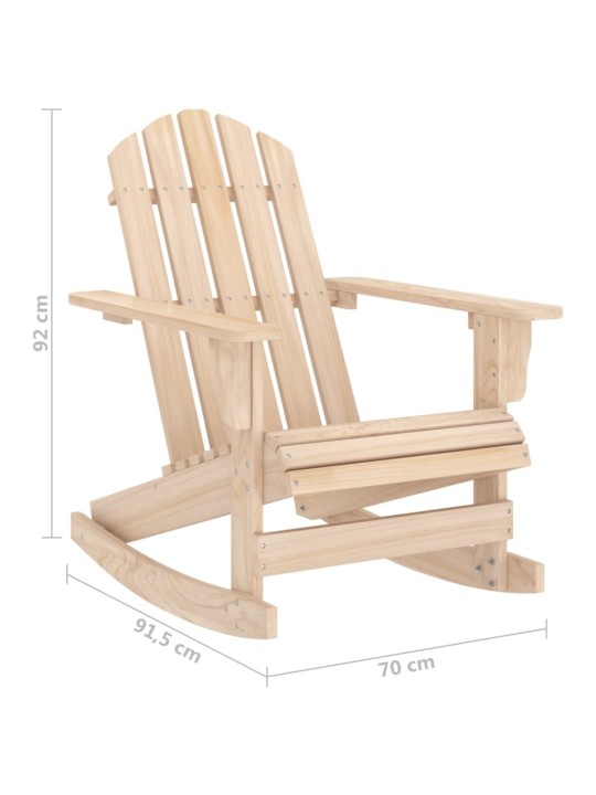 Zahradní houpací křeslo adirondack masivní jedlové dřevo
