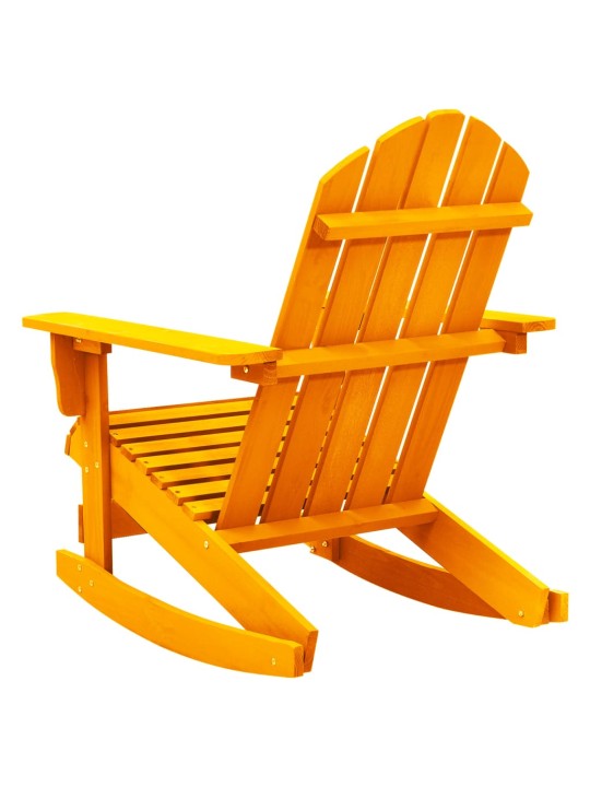 Zahradní houpací křeslo Adirondack masivní jedle oranžové