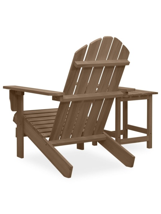 Zahradní židle Adirondack se stolkem masivní jedle hnědá