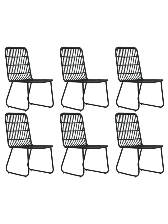 7dílný zahradní jídelní set polyratan a sklo