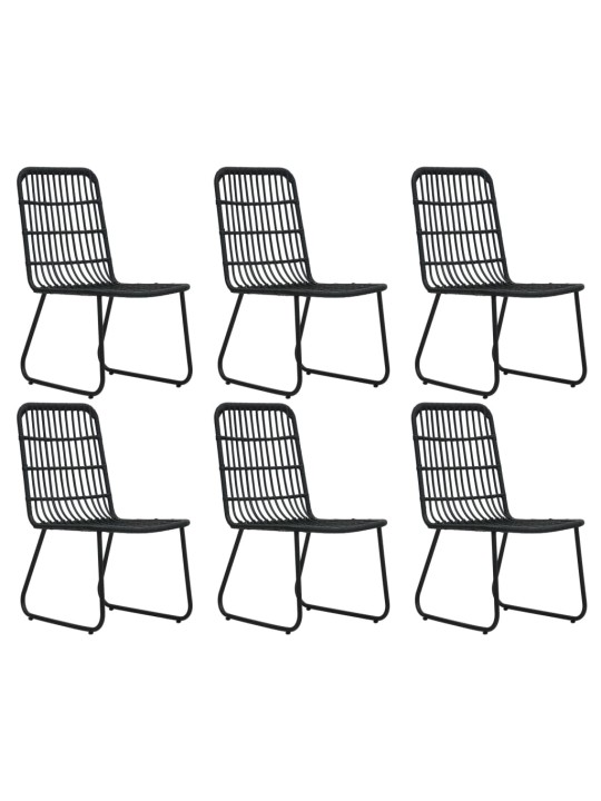 7dílný zahradní jídelní set polyratan a sklo