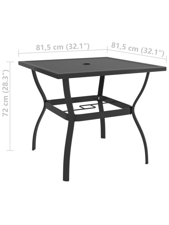 5dílný zahradní jídelní set textilen a ocel