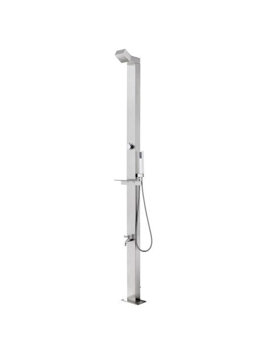 Zahradní sprcha 220 cm nerezová ocel