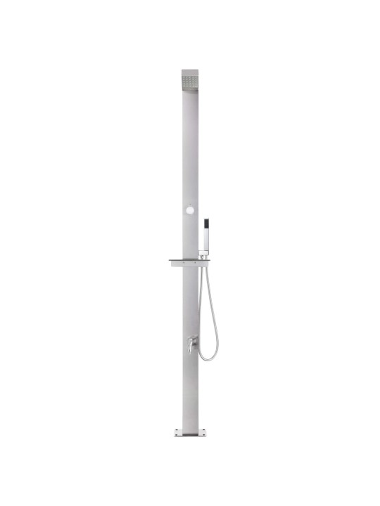 Zahradní sprcha 220 cm nerezová ocel