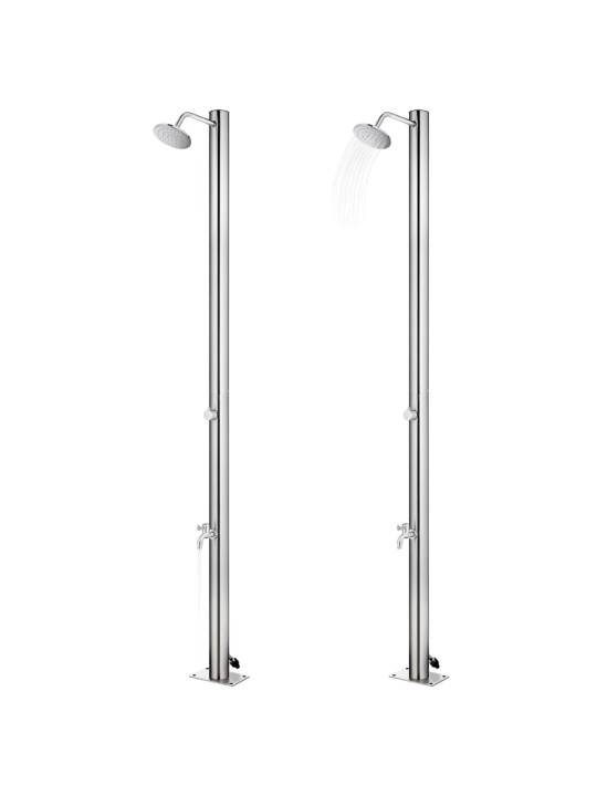Zahradní sprcha 215 cm nerezová ocel