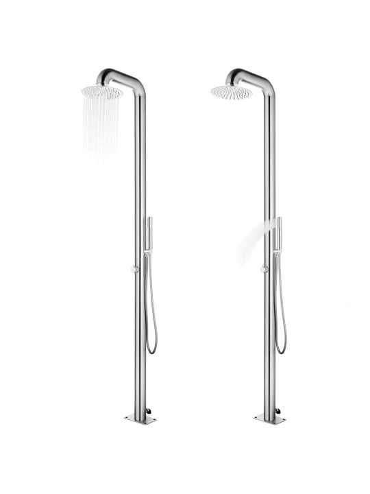 Zahradní sprcha 225 cm nerezová ocel