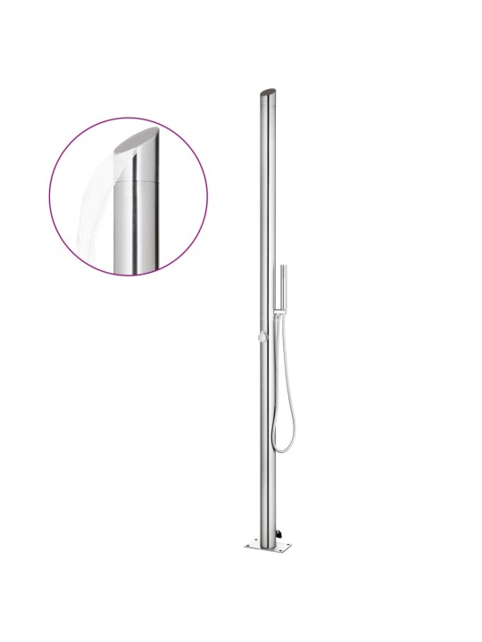 Zahradní sprcha 220 cm nerezová ocel