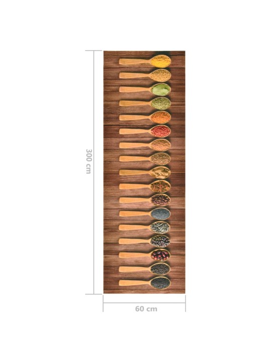 Kuchyňský koberec pratelný Lžíce 60 x 300 cm