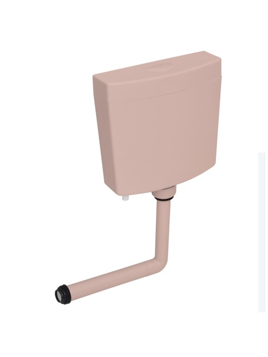 Splachovací WC nádržka se spodním přívodem vody 3/6 l lososová