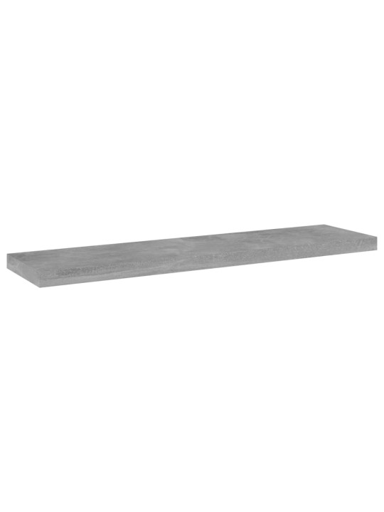 Police na knihy 4 ks betonově šedé 40x10x1,5cm kompozitní dřevo