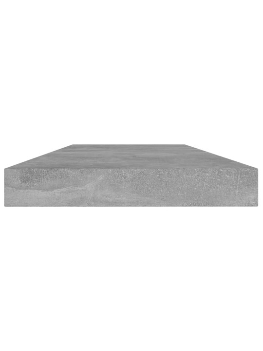 Police na knihy 4 ks betonově šedé 40x10x1,5cm kompozitní dřevo