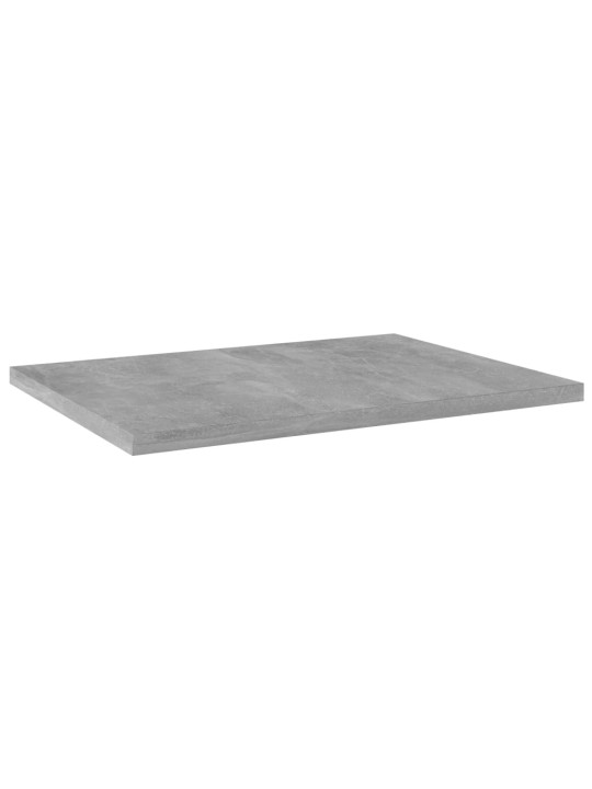 Police na knihy 4 ks betonově šedé 40x30x1,5cm kompozitní dřevo
