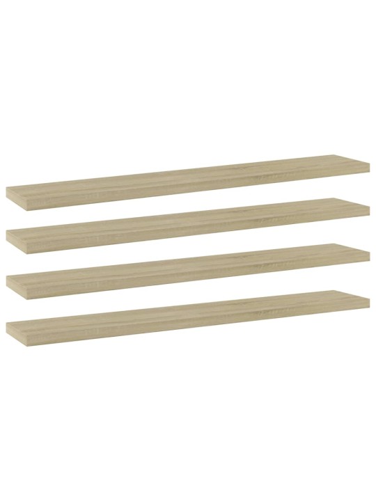 Přídavné police 4 ks dub sonoma 60 x 10 x 1,5 cm dřevotříska