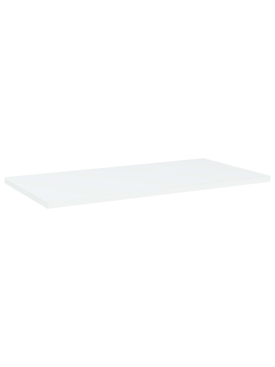 Přídavné police 4 ks bílé 60 x 30 x 1,5 cm dřevotříska