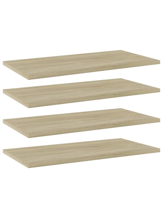 Přídavné police 4 ks dub sonoma 60 x 30 x 1,5 cm dřevotříska