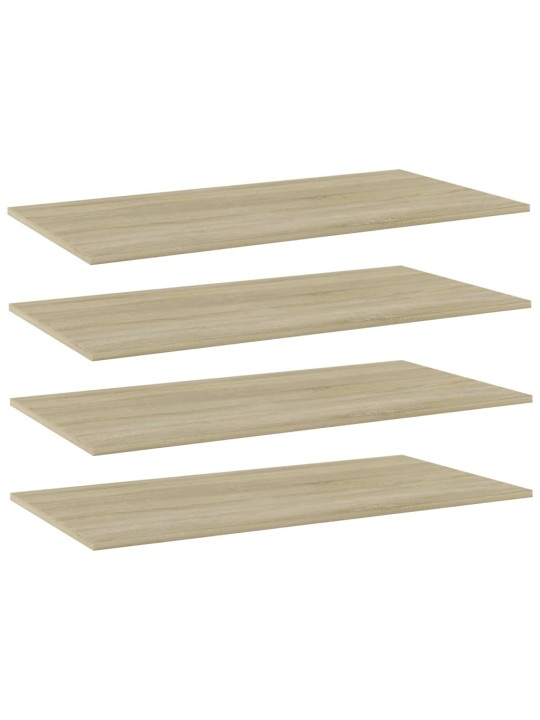 Přídavné police 4 ks dub sonoma 80 x 20 x 1,5 cm dřevotříska