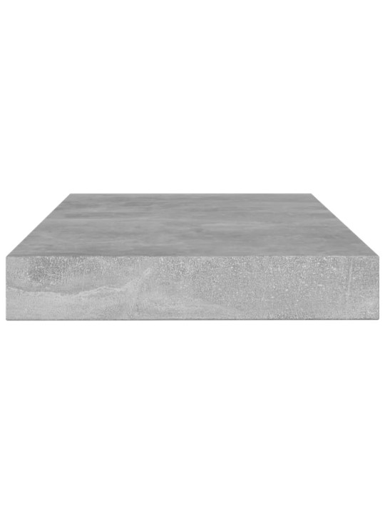 Police na knihy 4 ks betonově šedé 100 x 10 x 1,5 cm kompozit