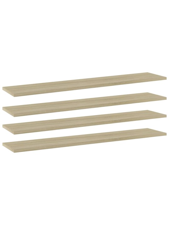 Přídavné police 4 ks dub sonoma 100 x 20 x 1,5 cm dřevotříska