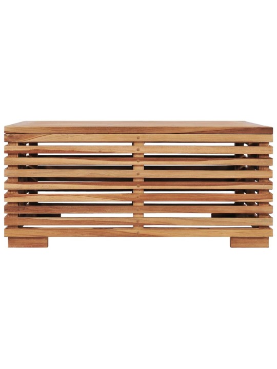 Set zahradního stolu a podnožky tmavě šedá poduška masivní teak